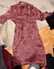 American vintage rose robe M