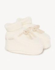  Chaussons en tricot avec nœuds décoratifs pour bébé