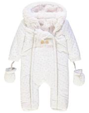 Combi Pilote avec capuche avec imprimé noeud gris argenté