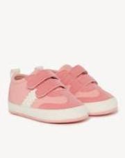 Baskets basses à bande pour bébé fille