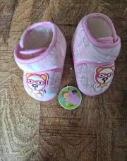 Pantoufle Rose 0 à 6 mois