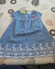 Robe rayé bleu