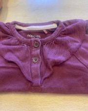 T-shirt ML bordeaux Noppies 6 mois