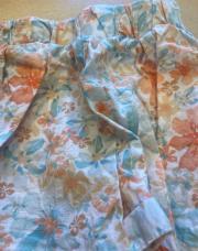 Short 12 mois fleuri orange