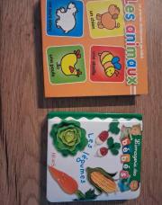 Lot de deux livres Animaux/Légumes 
