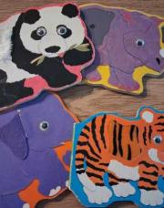 Lot de 4 livres à toucher Animaux 