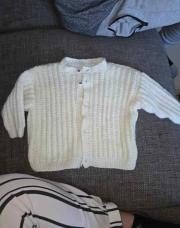 Gilet blanc tricot +/- 2 ans