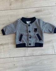Gilet ligné bleu/blanc TAO 1M