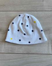 Bonnet blanc à pois neuf ABSORBA 1/3M