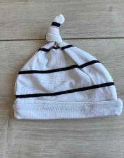 Bonnet blanc à ligne noir BEES neuf 1M