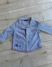Chemise bleu lignée sergent major 6M
