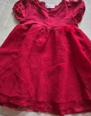 Robe rouge-86/92-H&M