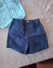 Short bleu foncé 12 mois 