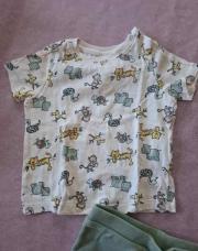 T-shirt jungle 12 mois beige 