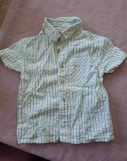 Chemise rayée verte 12 mois primark