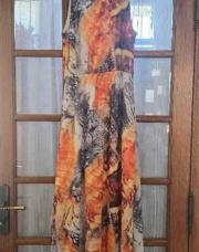Robe H&M taille 34 orange, blanche et grise