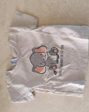 T shirt blanc éléphant 