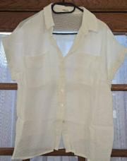 Chemisier Majolica blanc ligné taille M