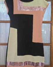 Robe BodyFlirt pailletée rose/noire/blanche taille 38/40