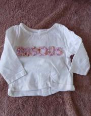 Blouse blanche bisous 1M