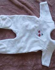 Pyjama blanc cerise kiabi 1M