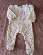 Pyjama fleuri avec étiquettes 0M