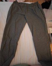 Pantalon gris carreaux elastique taille unique