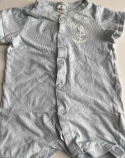 Combi short bleue ciel 4/6M