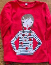 T-shirt L/M rouge 4ans