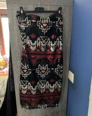 Robe noire et rouge bustier 