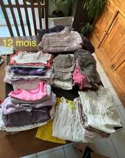 Lot de tout le 9-12 mois fille (+_80pc)