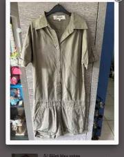 Robe short kaki 