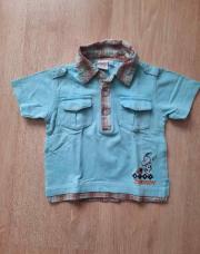 Polo bleu clair Snoppy, 1 an