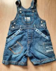Salopette courte jeans, 1 an 