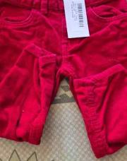 Jeans réglable  rouge 92