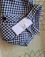 Chemise noir a carreau 80