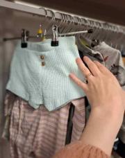 Short bleu sergent major 1 mois