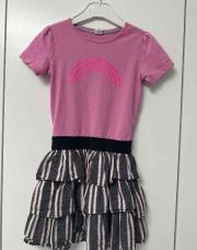 Robe b.nosy arc rose 5/6 ans 