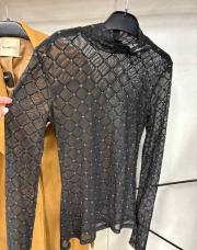 Body noir voile 