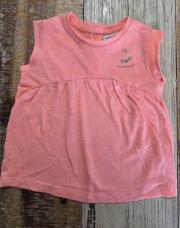T-shirt sans manche rose tao 74cm