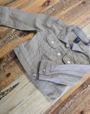 Veste en jeans kaki kiabi 74cm