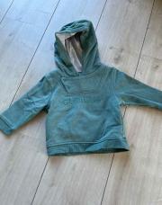 Sweat à capuche turquoise obaibi 12M