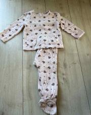 Pyjama velours rose à petits koalas La redoute 18M