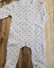 Pyjama blanc et bleu kiabi 12 mois