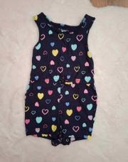 Combi short cœur taille 80