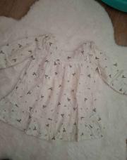 Robe blanche fleur bohème taille 80