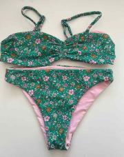 Maillot de bain vert réversible 8 ans 