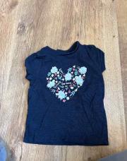 T shirt bleu foncé 18m