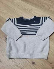 Pull blanc/bleu (23mois)