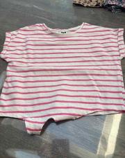 T shirt rose ligné TAO 4 ans 